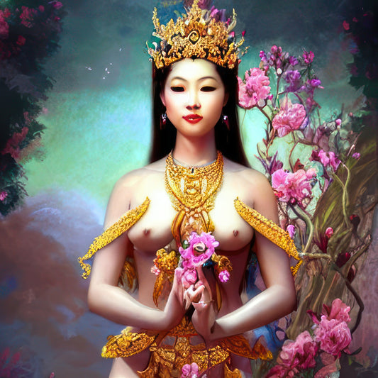 The Opium Smoking White Elephant - Winged Flower Guardian