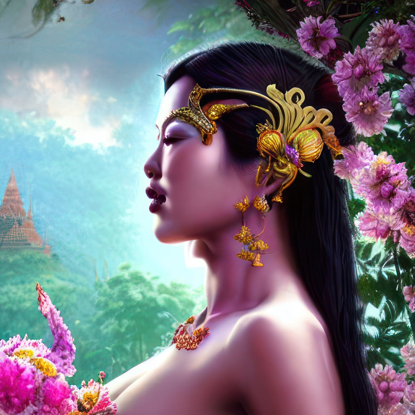 The Opium Smoking White Elephant - Guardian of the mushroom-blooming temple