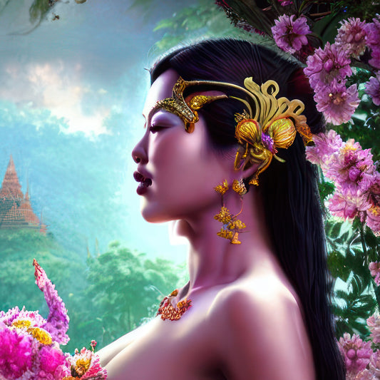 The Opium Smoking White Elephant - Guardian of the mushroom-blooming temple